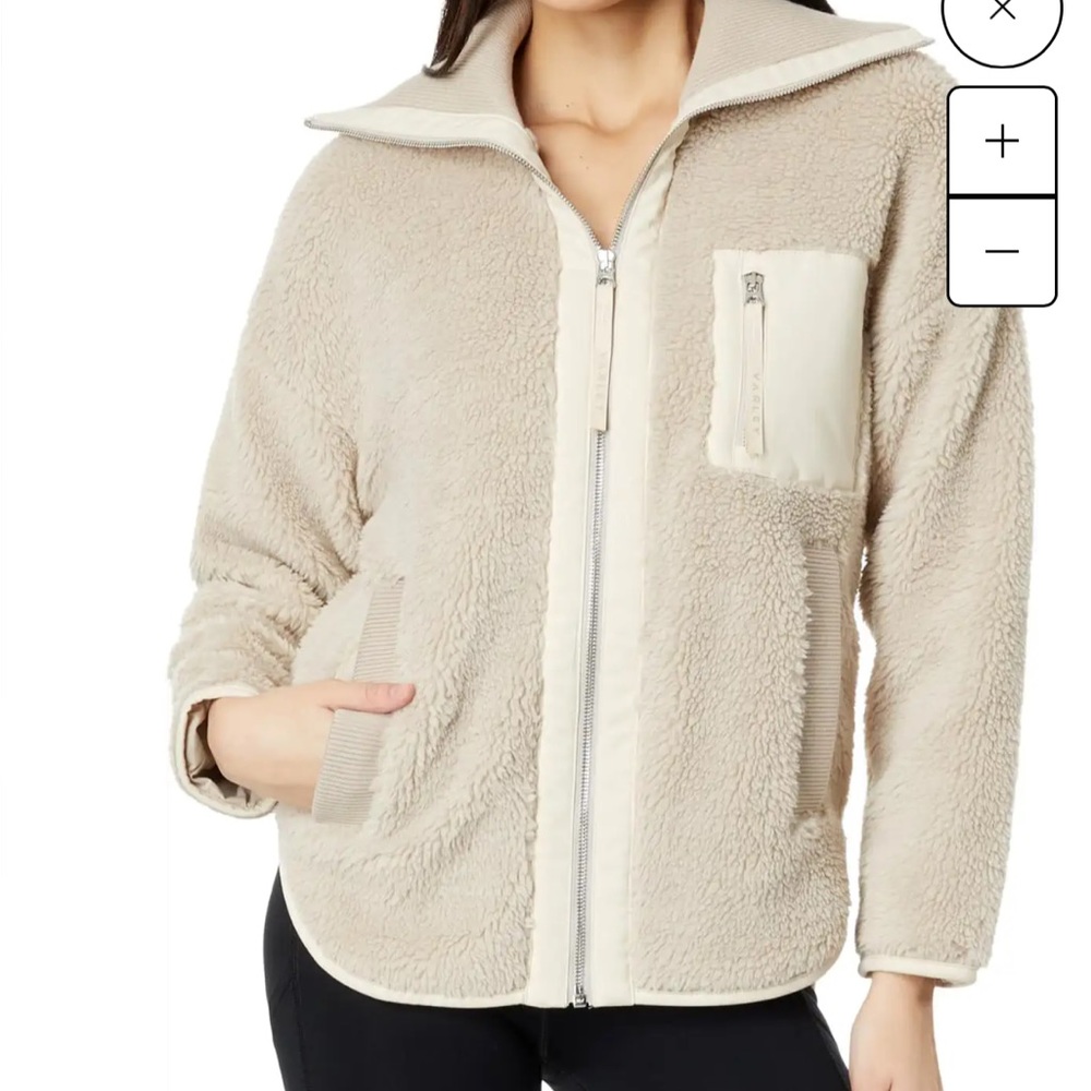 Varley Cream Sherpa Jacket